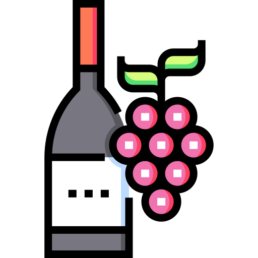 Wine Detailed Straight Lineal color icon