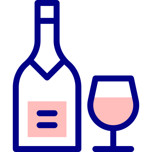 シャンパン Detailed Mixed Lineal color icon