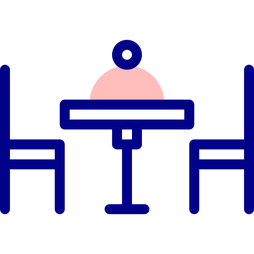 夕食のテーブル Detailed Mixed Lineal color icon