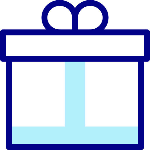 Подарочная коробка Detailed Mixed Lineal color иконка