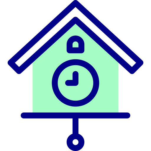 Cuckoo clock Detailed Mixed Lineal color icon