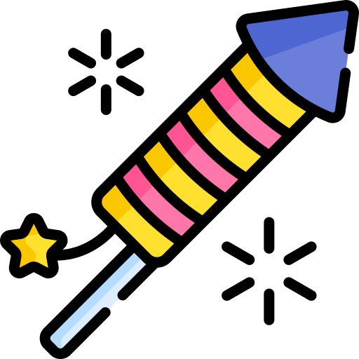feuerwerk Special Lineal color icon