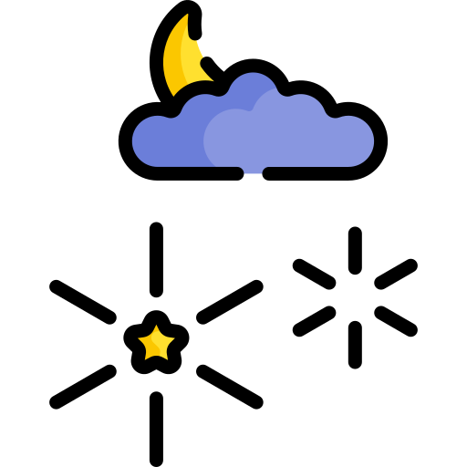 noche Special Lineal color icono
