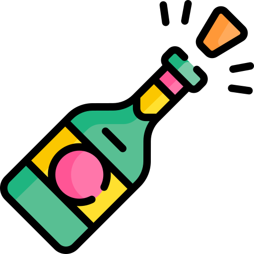 шампанское Special Lineal color иконка