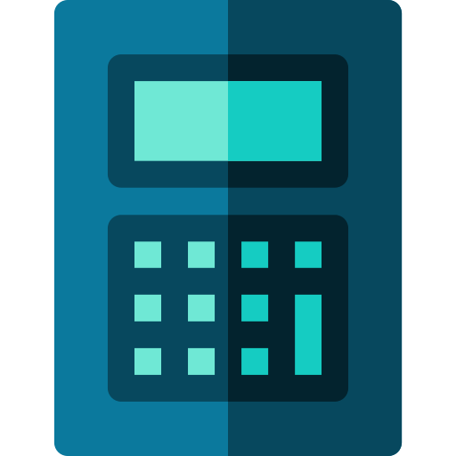 calculadora Basic Rounded Flat Ícone