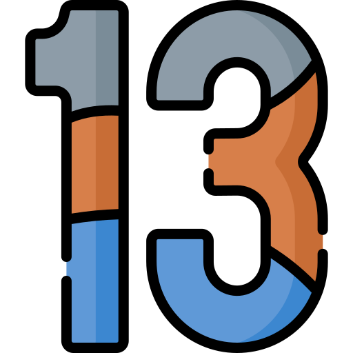 Thirteen Special Lineal color icon