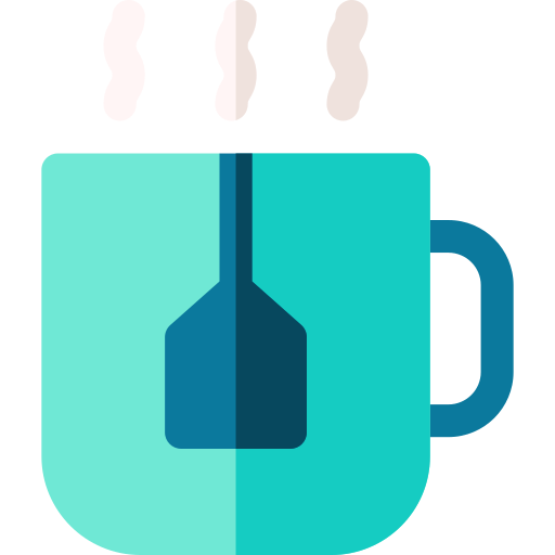 filiżanka herbaty Basic Rounded Flat ikona