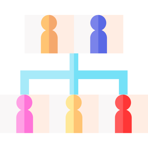 Árbol de familia Basic Straight Flat icono