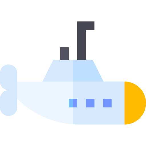 잠수함 Basic Straight Flat icon