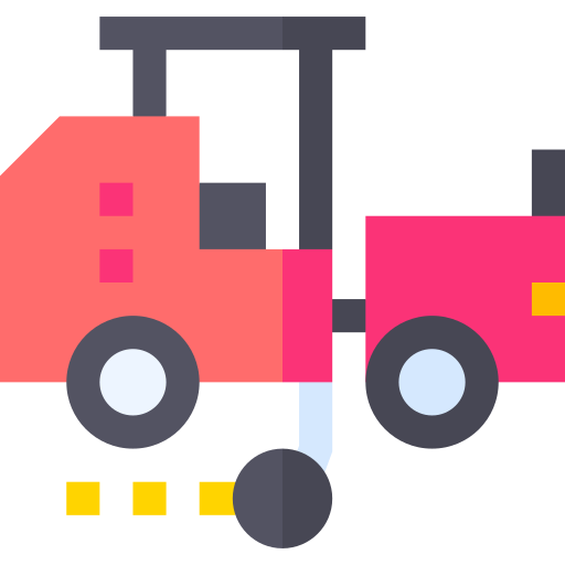 camión de señalización vial Basic Straight Flat icono