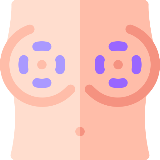 zmniejszenie piersi Basic Rounded Flat ikona
