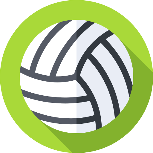 volleyballball Flat Circular Flat icon