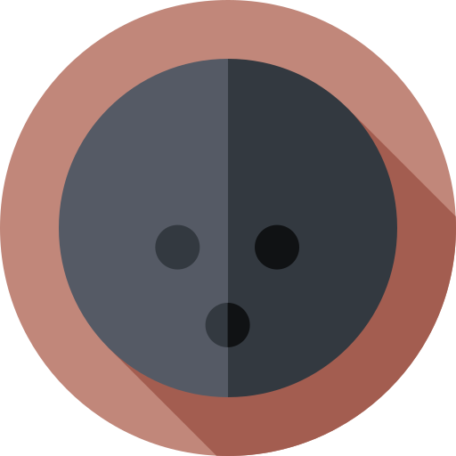 Bowling ball Flat Circular Flat icon