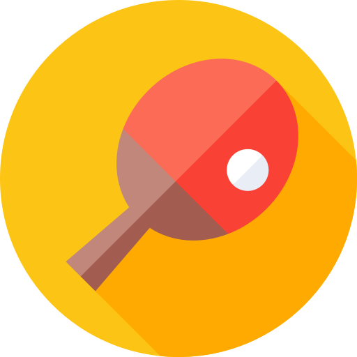 racchetta da ping pong Flat Circular Flat icona