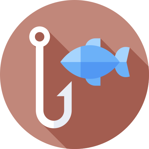 pesca Flat Circular Flat icono