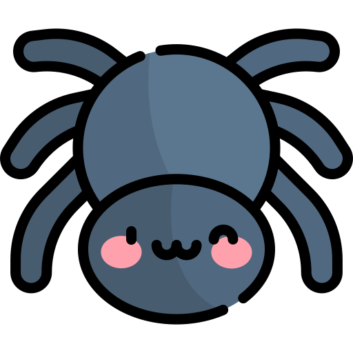 クモ Kawaii Lineal color icon
