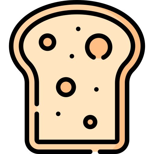 통밀 빵 Special Lineal color icon