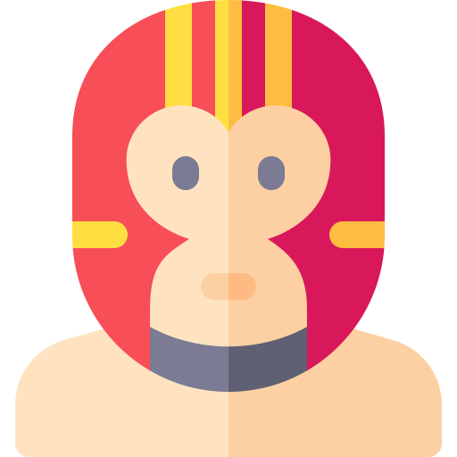 Wrestler Basic Rounded Flat icon