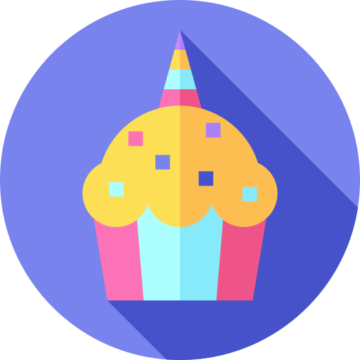 cupcake Flat Circular Flat icoon