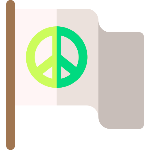 Peace flag Basic Rounded Flat icon