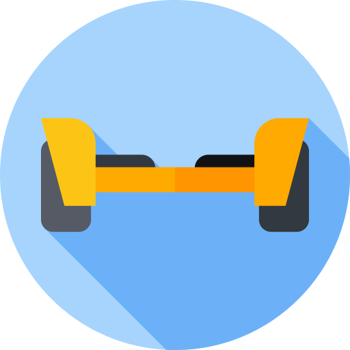hoverboard Flat Circular Flat icon