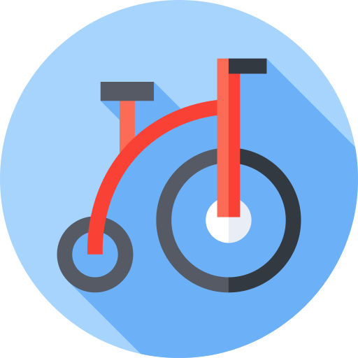 fahrrad Flat Circular Flat icon