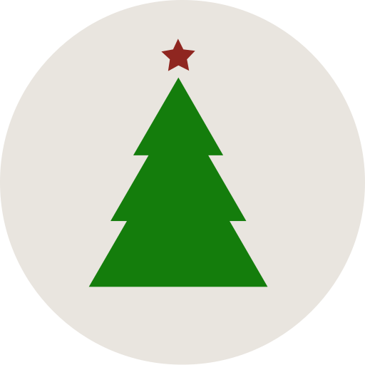 albero di natale Generic Circular icona