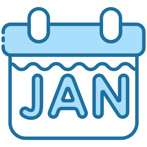 januari Generic Blue icoon