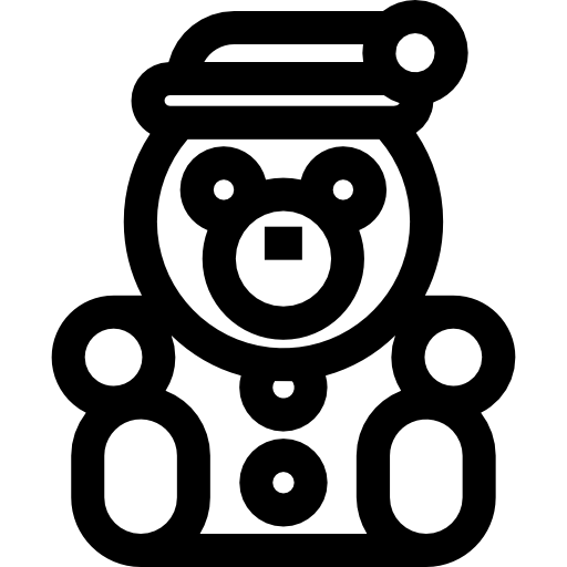 knuffelbeer Basic Straight Lineal icoon