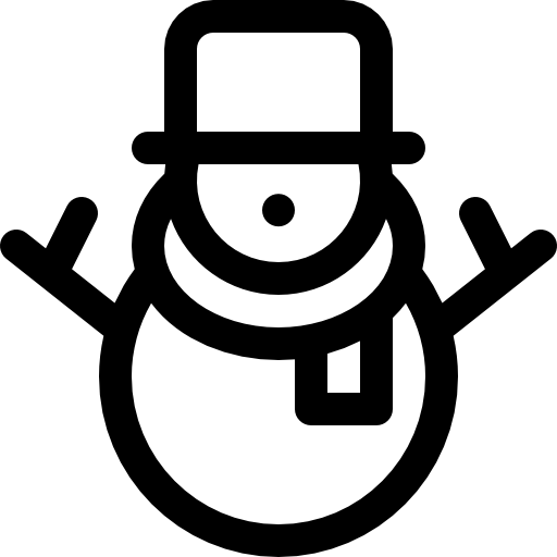 monigote de nieve Basic Rounded Lineal icono