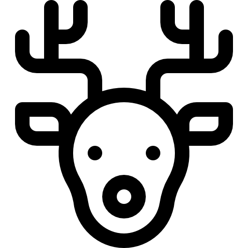 순록 Basic Rounded Lineal icon