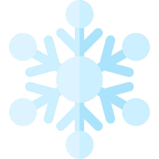 fiocco di neve Basic Rounded Flat icona
