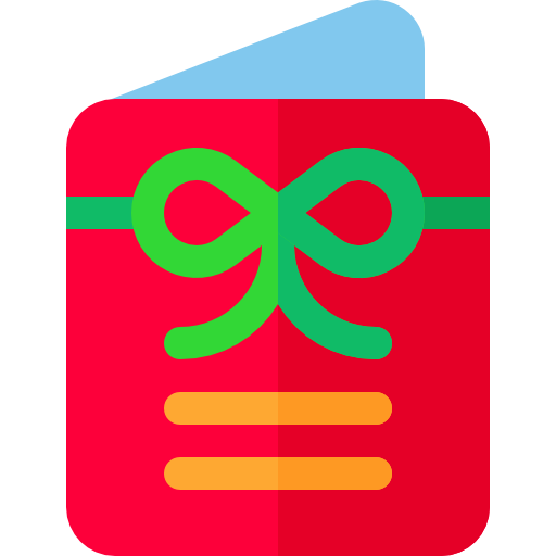 tarjeta de navidad Basic Rounded Flat icono