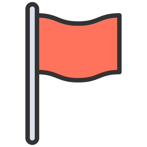 깃발 Generic Outline Color icon