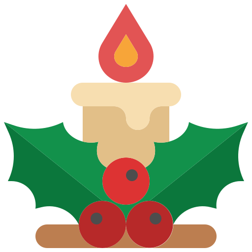 Christmas candle Generic Flat icon