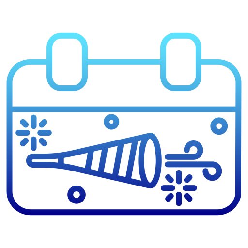 calendrier Generic Gradient Icône