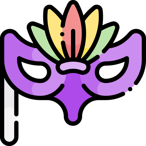 maska imprezowa Generic Outline Color ikona