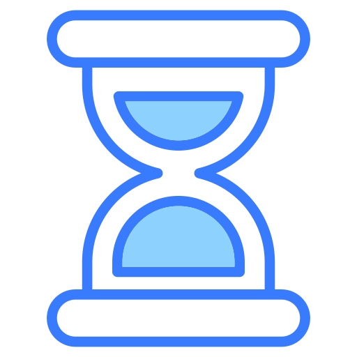 Sand clock Generic Blue icon