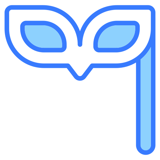 máscara de carnaval Generic Blue icono