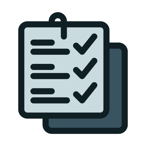 Note paper Generic Outline Color icon