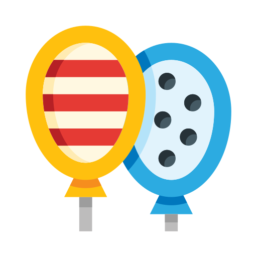 Balloons Generic Outline Color icon
