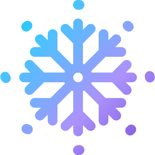 płatek śniegu Generic Gradient ikona