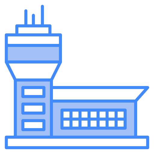 Airport Generic Blue icon