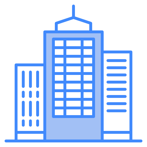 Office building Generic Blue icon