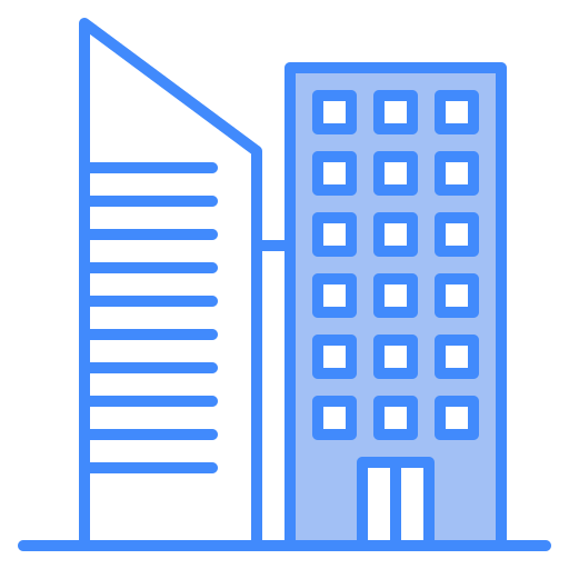 Buildings Generic Blue icon