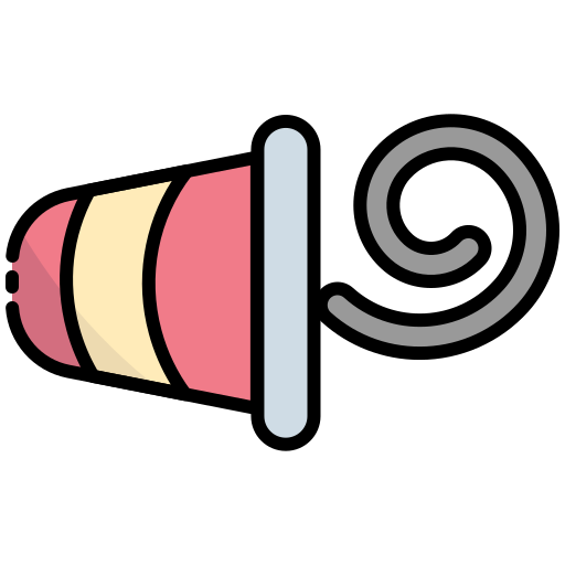 Party blower Generic Outline Color icon