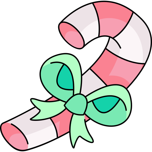 Candy cane Generic Thin Outline Color icon