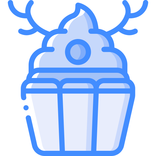 cupcake Basic Miscellany Blue icona