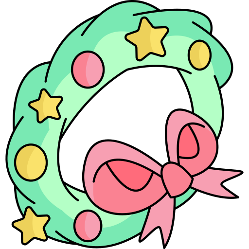 Wreath Generic Thin Outline Color icon