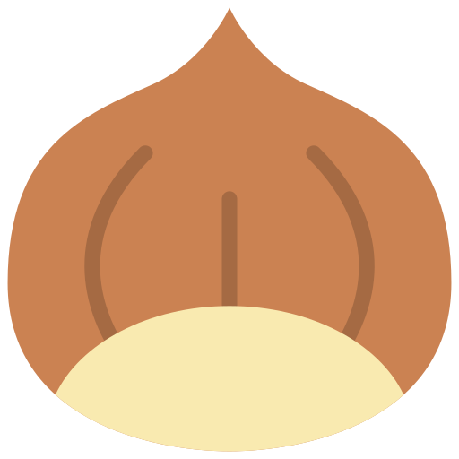 castaña Basic Miscellany Flat icono